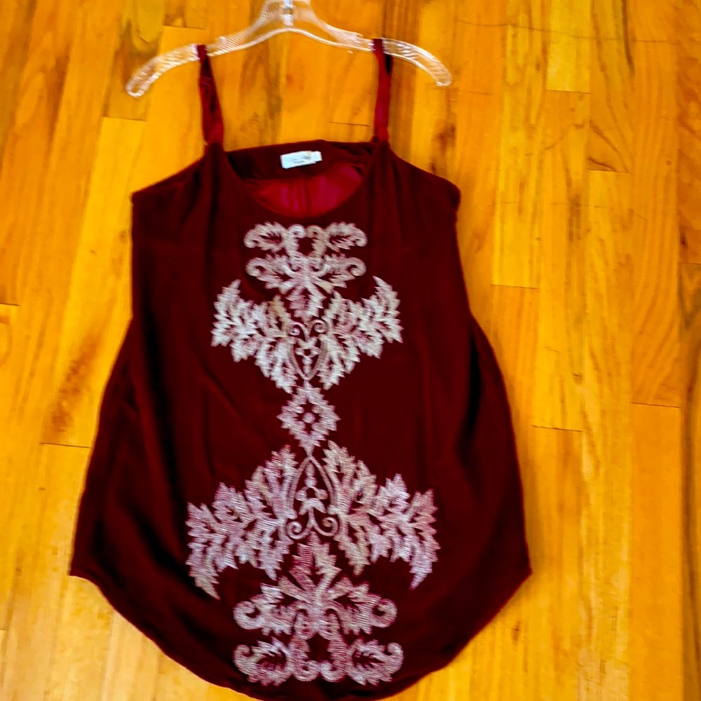 Tasha polizzi velvet lame’ spaghetti strap babydoll
